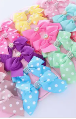 Colorful Sparkle Hair Bows